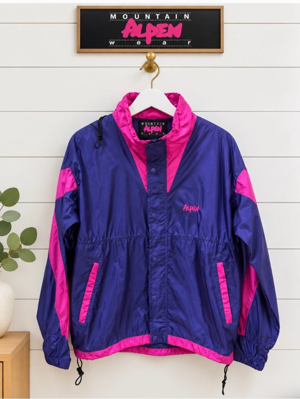 ALPEN - Vintage Colorblock Windbreaker (XL)